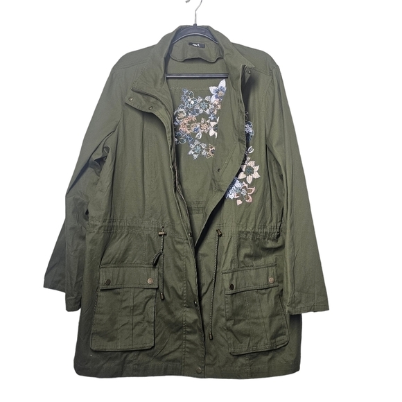 mark 100% Cotton Embordered Lightweight Jacket - Picture 2 of 6